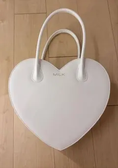 【美品】MILK ハートバッグ オフホワイトのサムネイル