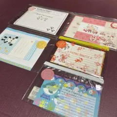 d*3様 レトロ♡ケース入りレターセット