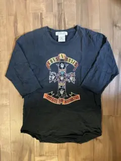Guns N' Roses 七分袖カットソー 墨黒のサムネイル