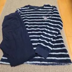 ディズニー　ユニクロ キッズ パジャマ 上下セット ボーダー ＊