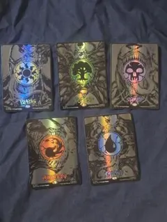 Secret Lair Spider-Man 基本土地5種セット レイズドfoi