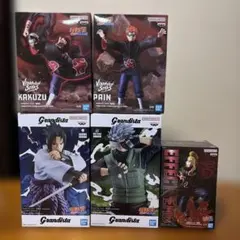 ナルト疾風伝　角都・ペイン ・DEIDARA・うちはサスケ・はたけカカシ　5体
