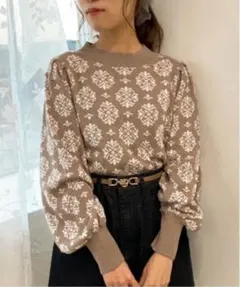apres jour ジャガード柄ニットのサムネイル