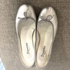 レペット マノン repetto MANON バレエシューズ シルバー 39 - メルカリ