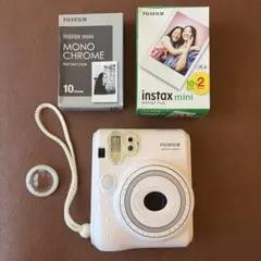 FUJIFILM instax mini ホワイト 本体とフィルム