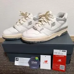 New Balance BB550PTC ホワイト/グレー スニーカー 23cm