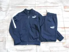 新品未使用 PUMA プーマ ジャージ上下セット ネイビー 150㎝