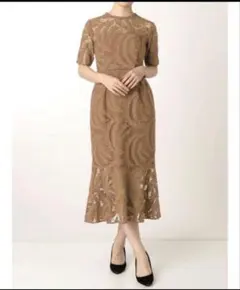 LAGUNAMOON LADYリーフエンブロイダリーレースDRESS M