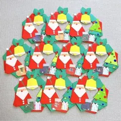 折り紙 クリスマスリース 10個のサムネイル