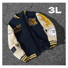 スタジャン　ストリート アウターユニセックス　ワッペン　個性　ロゴ