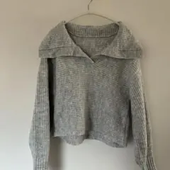 レディース　GRLグレー クロップド丈 ハイネックニット F グレイル