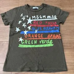MSGM カーキ　Tシャツ 10ans キッズのサムネイル