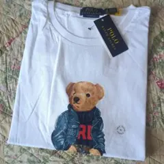 新品タグ付き ラルフローレン ポロベアメンズ半袖Tシャツ白/XL