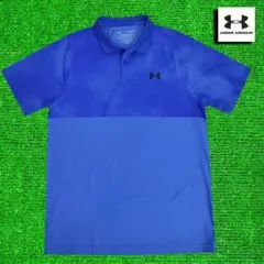 アンダーアーマー ゴルフ 半袖ポロシャツ【ブルー/L】新品