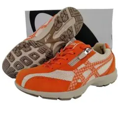 asics ハダシウォーカー サイドジップ 花柄 スニーカー シューズ ベージュ