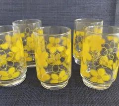 HOYA レトログラス　五客　黄色