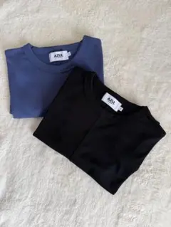 AZUL BY MOUSSY タグなし未着用コンパクトTEE 2枚セットS黒 青のサムネイル