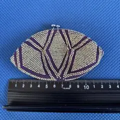 ビンテージ　ビーズがま口　レトロ