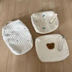 おむつポーチ 哺乳瓶ポーチ セット 3点セット