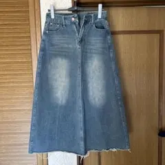 マキシデニムロングスカート