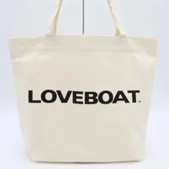 LOVE BOAT ラブボート トートバッグ 通勤 通学 旅行 オフホワイト