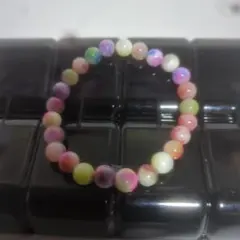 マルチカラービーズブレスレット