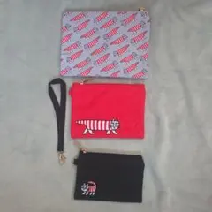 GLOW　付録　リサ・ラーソン　ねこのマイキー　3連ポーチセット