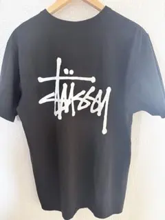 【極美品】STUSSY Tシャツ ベーシックロゴ ブラック Mサイズ