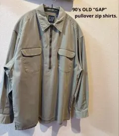 90's 【GAP】ハーフジップシャツ