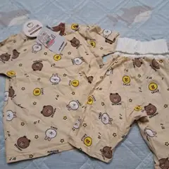 新品!!　ブラウン＆フレンズ パジャマセット100