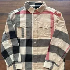 Burberry チェック柄 長袖シャツ ベージュ