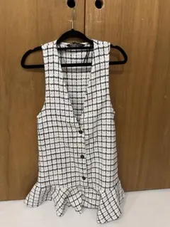 ZARA ノースリーブ ミニワンピース XS