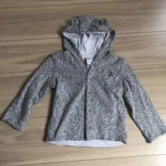 美品　GAP くま耳付きリバーシブルパーカー