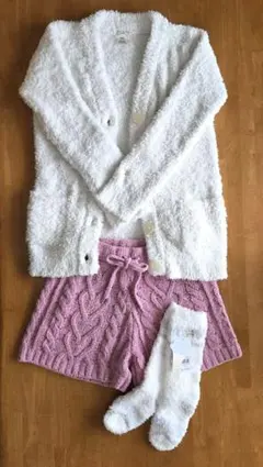 【定価以下】正規品♡新品 ジェラートピケ ハートジャガード 上下セット オフィシャルサイト・MASH STORE限定】ホットスムーズィーハート