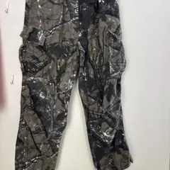 迷彩柄 カーゴパンツ ゴム入りウエスト