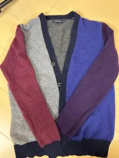 URBAN RESEARCH マルチカラー カーディガン 40 ニット ウール
