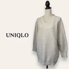 ユニクロ/UNIQLO /スフレヤーンVネックチュニック /L