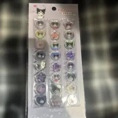 クロミ　おはじきふうシール　正規品　サンスター文具　サンリオ　kuromi