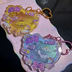 サンリオ原宿限定 シークレットアクリルキーホルダー ポムポムプリン シナモロール