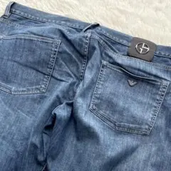 新品♦︎アルマーニ ARMANI J75 デニムパンツ イーグル インディゴ