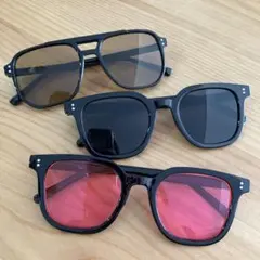 【新品未使用】UVカットサングラス3個セットまとめ売り