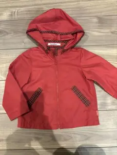 familiar 赤 ジャケット 100cm フード付き