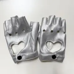 シルバー ハート手袋のサムネイル