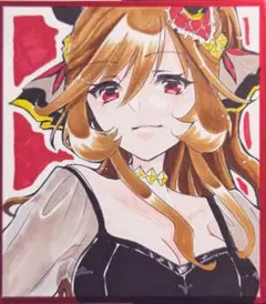 立体絵　ウマ娘　ジェンティルドンナ　ファンアート　手描きイラスト 立体絵 ウマ娘 ジェンティルドンナ ファンアート 手描きイラスト