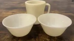 Fire-King OVEN GLASS アイボリーボウル 4個セット Fire-King OVEN GLASS アイボリーボウル 4個セット - メルカリ