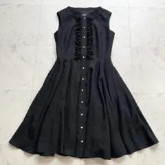 定価8万 Rene 2024 フロントフリル パールボタン ジャガードワンピース 定価8万 Rene 2024 フロントフリル パールボタン ジャガードワンピース