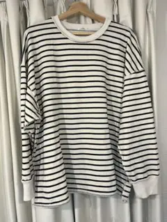 ITEMS URBAN RESEARCH ストライプ 長袖Tシャツ フリーサイズ