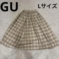 チェックスカート ロングスカート