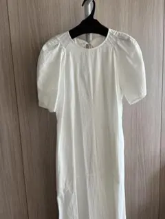 UNITED ARROWS オープンバック パフスリーブ ワンピース