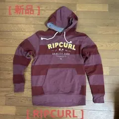 【新品】　Ripcurl ストライプ フード付きプルオーバーパーカー　Lのサムネイル